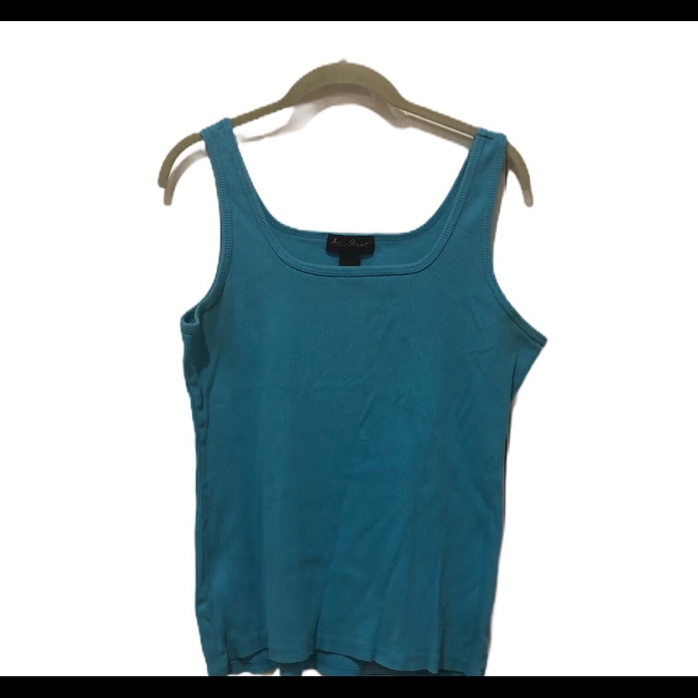 ❤️Sz 18-20 Ashley Stewart Turquoise Tank Top
